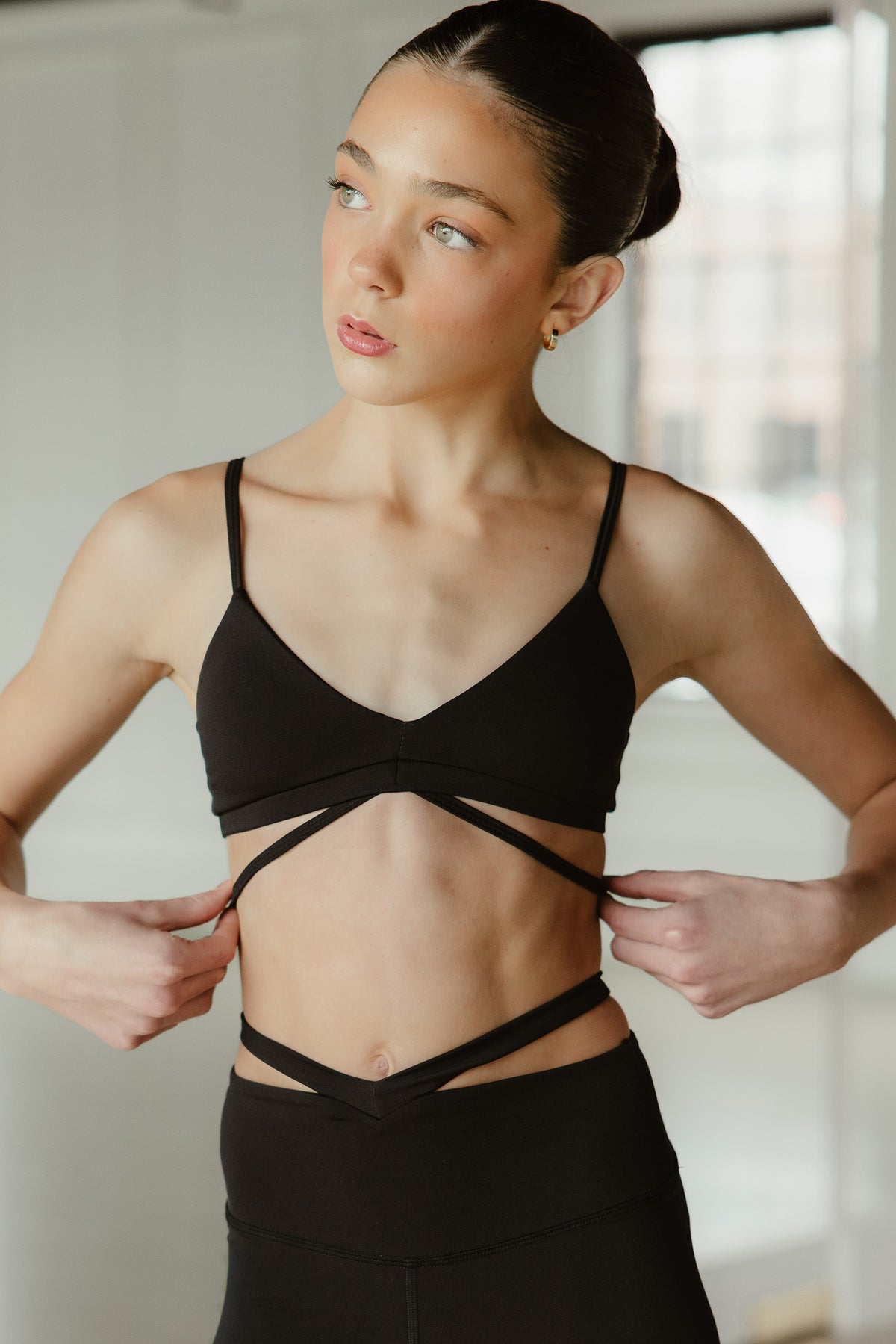 The Moment Rib Bra - Black