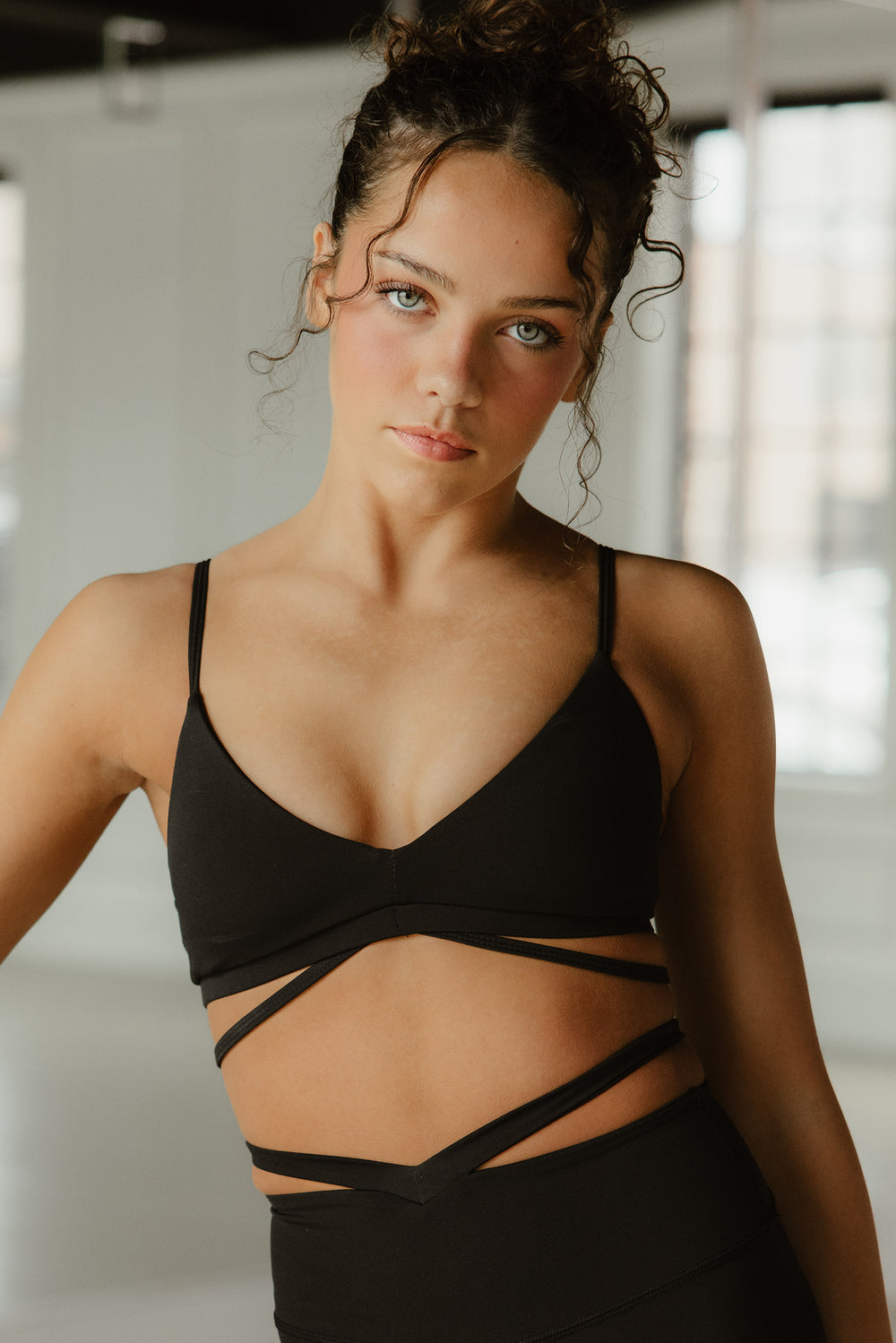 The Moment Rib Bra - Black