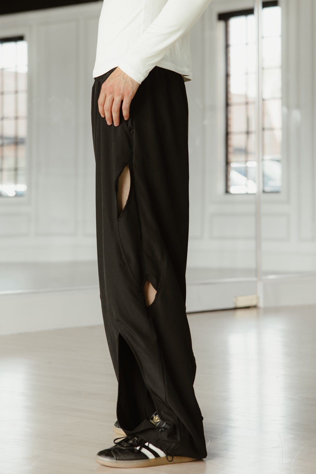 Pulsar Pant White (Five x Ell) Black | Five The Label