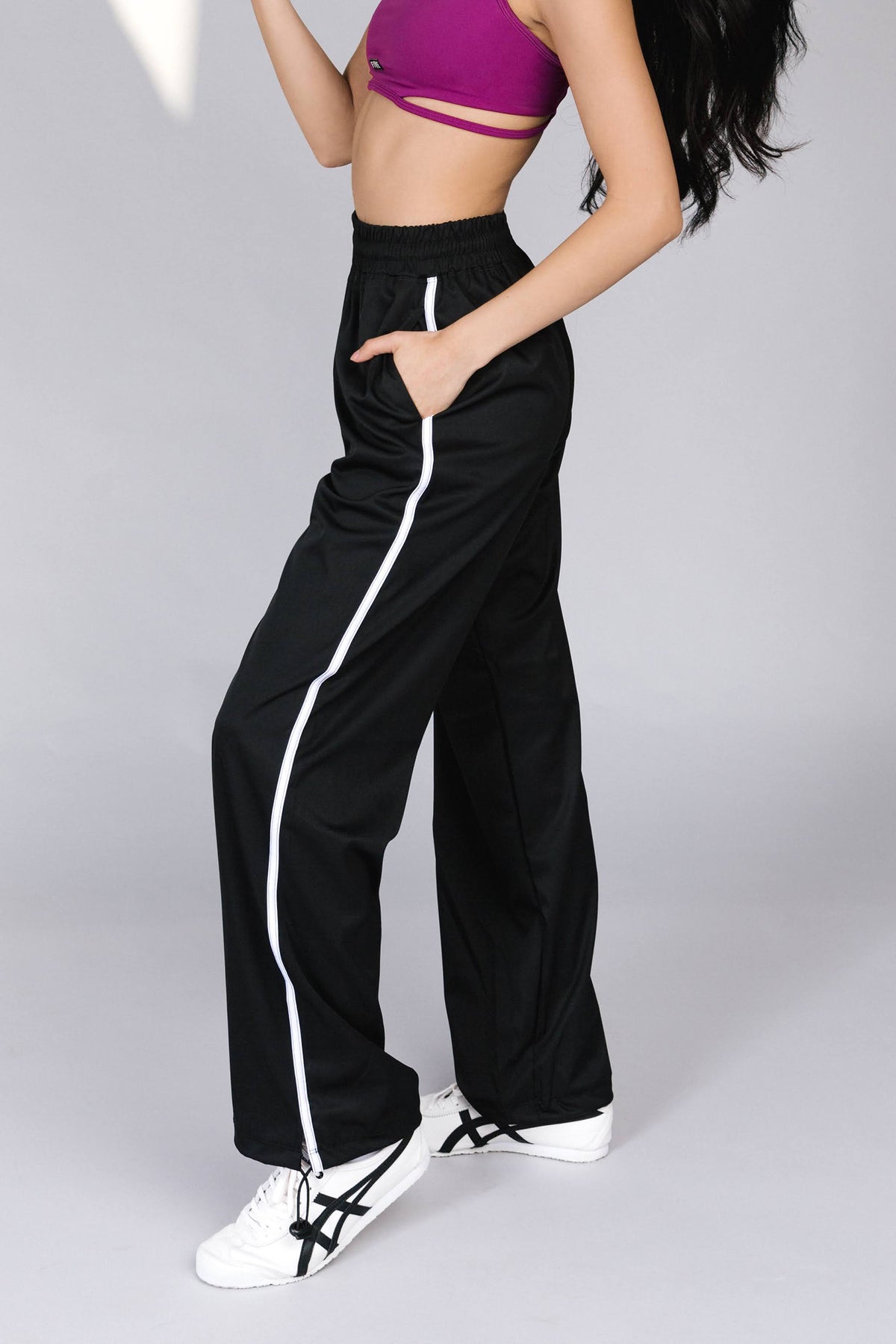 90's Track Pants Black Five The Label