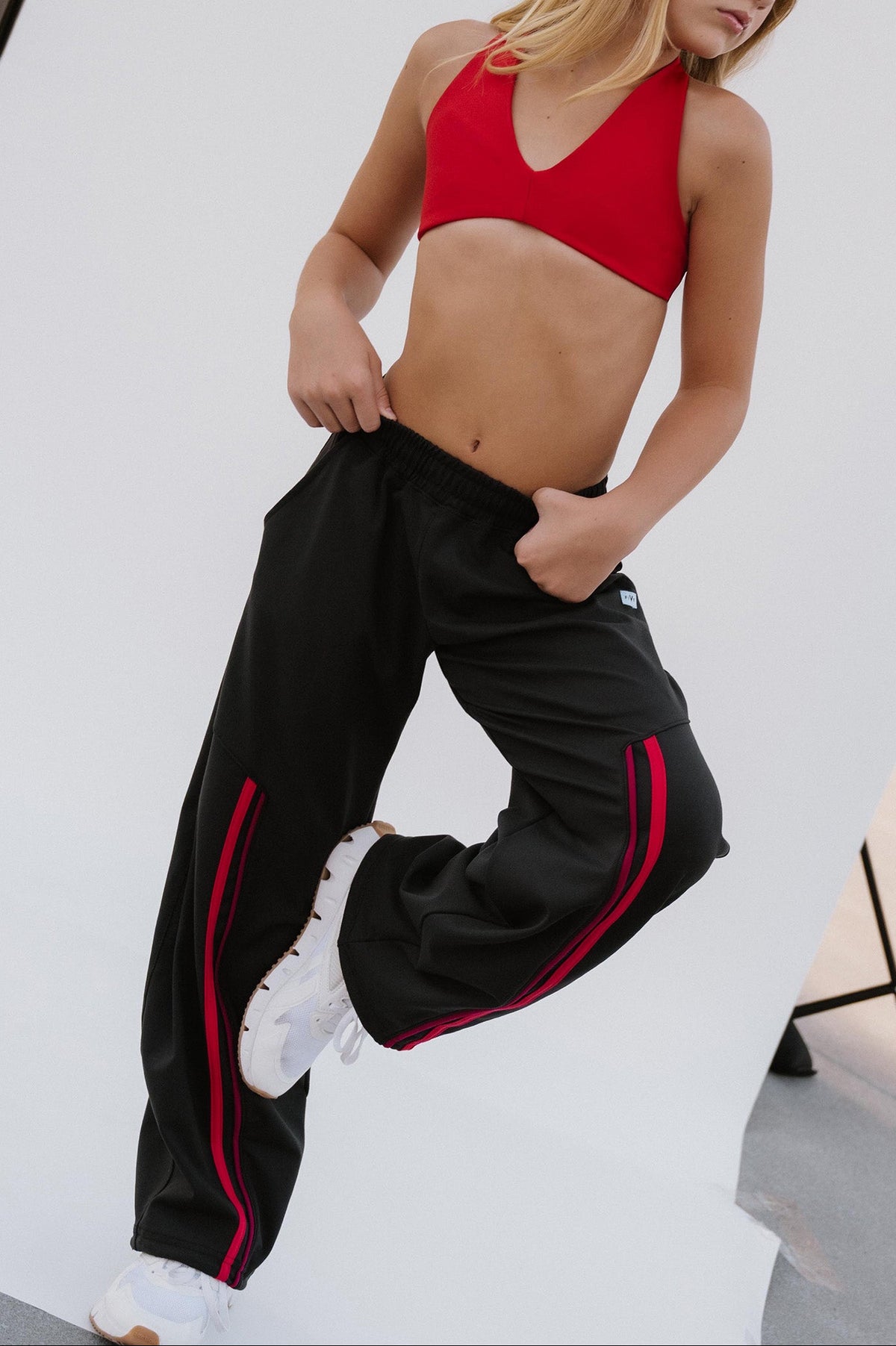 kids, Gobi Pant in Black/Red