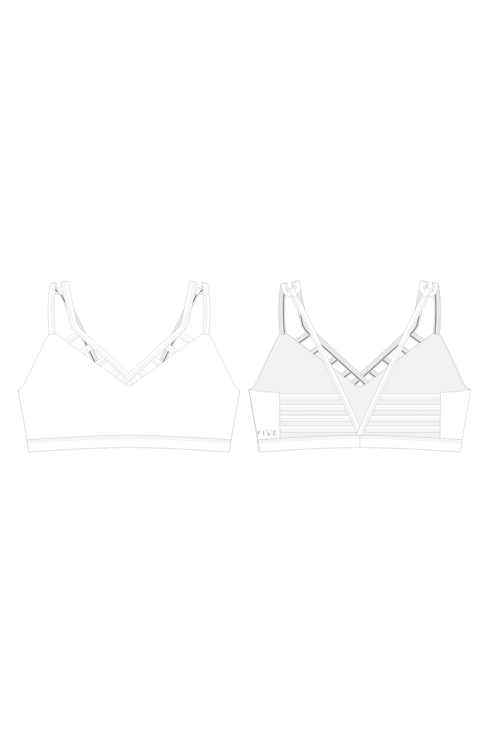 Constellation Bra (Five X Ell) - Celeste