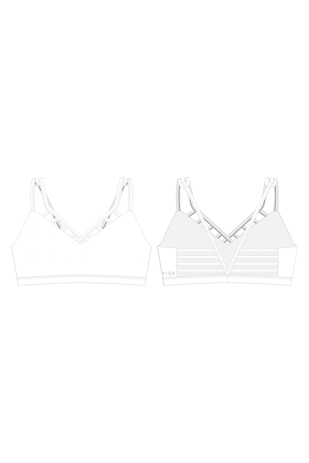 Constellation Bra (Five X Ell) - Celeste