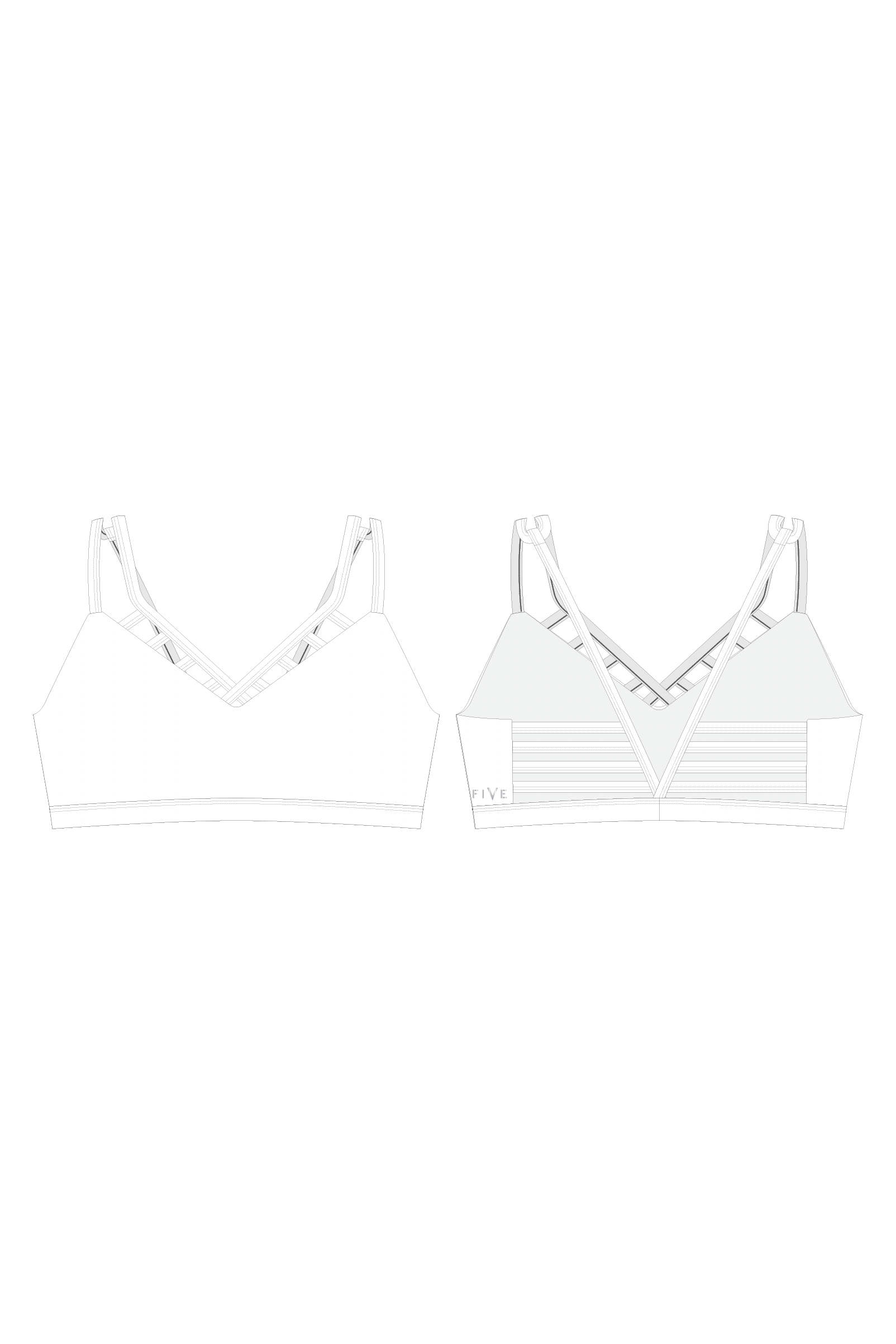 Constellation Bra (Five X Ell) - Celeste