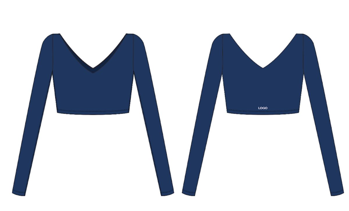 Time to Train Long Sleeve (Five X Intricate) - Deep Navy