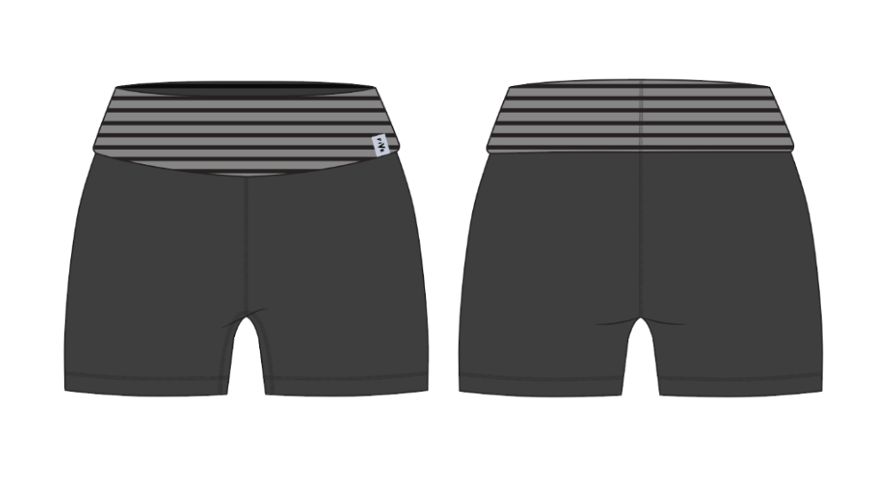 Foldover Shortie - Smokey