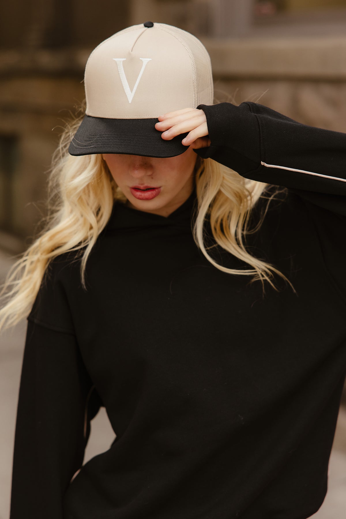 Five V Trucker Hat - Tan