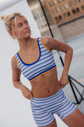 Indigo Blue Stripe