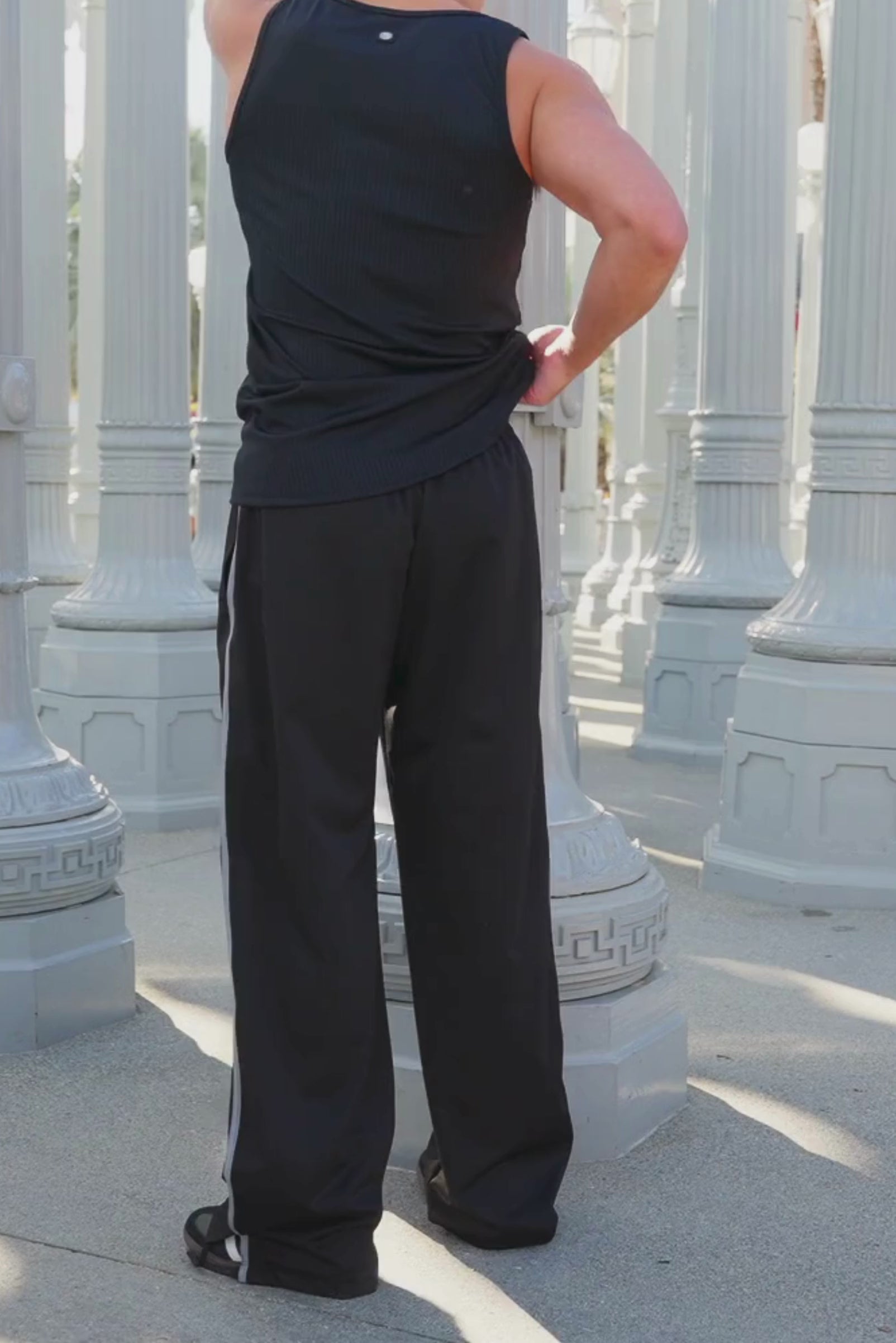 90's Track Pants Black | Five The Label